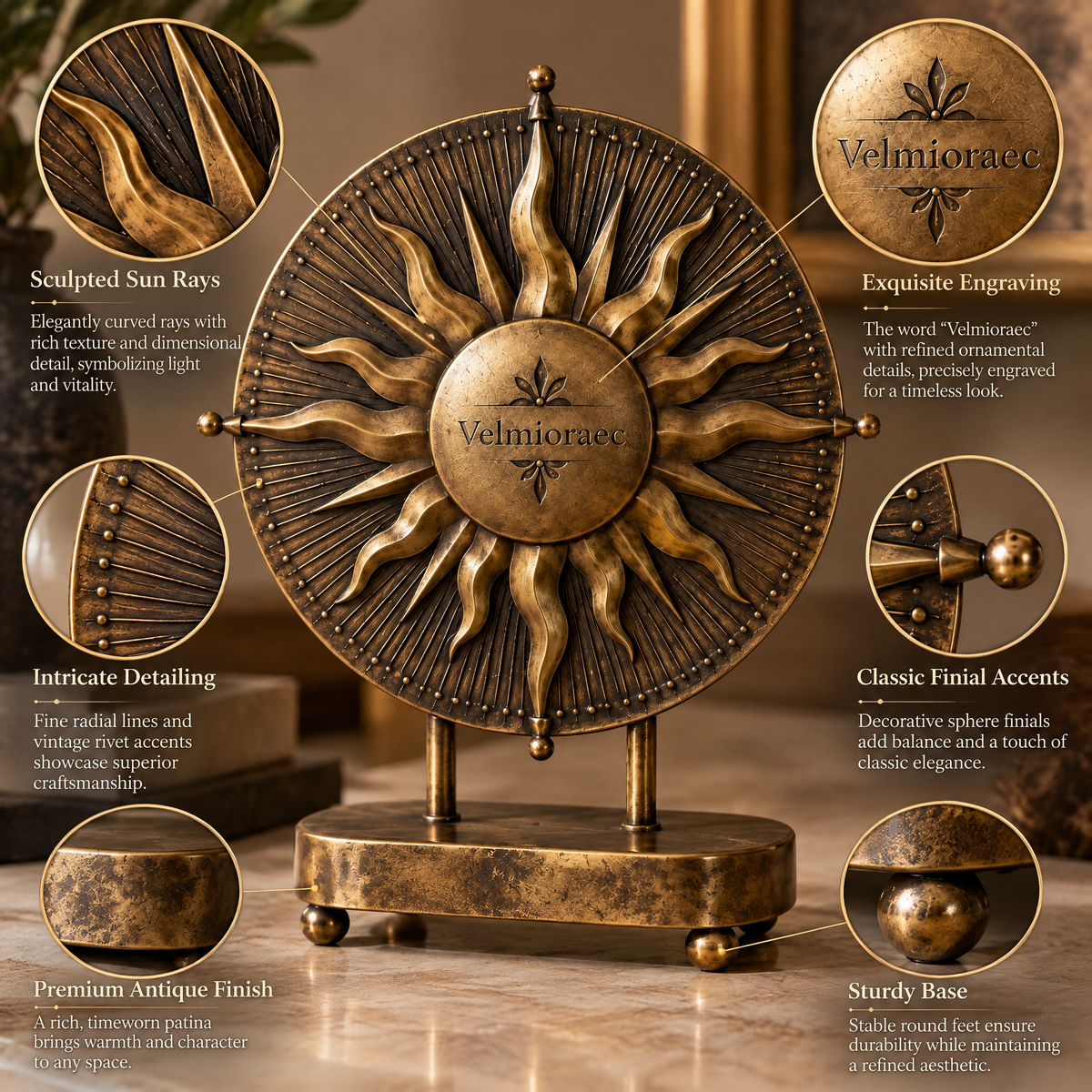 Maventoa™  Solcrest Sun Sculpture