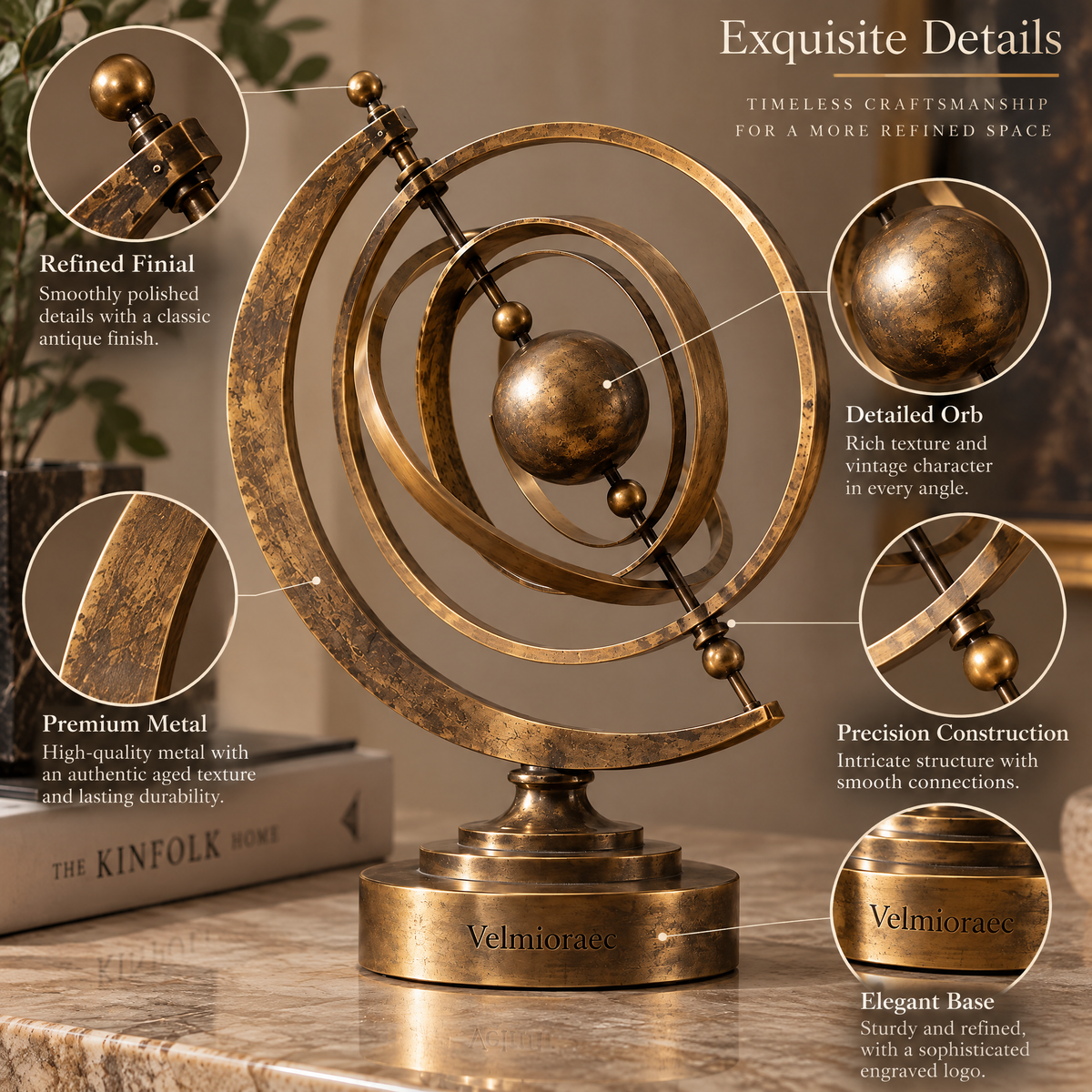 Maventoa™   Asterion Armillary Sculpture