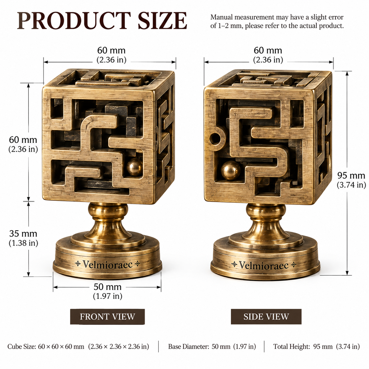 Maventoa™ Meander Cube Sculpture